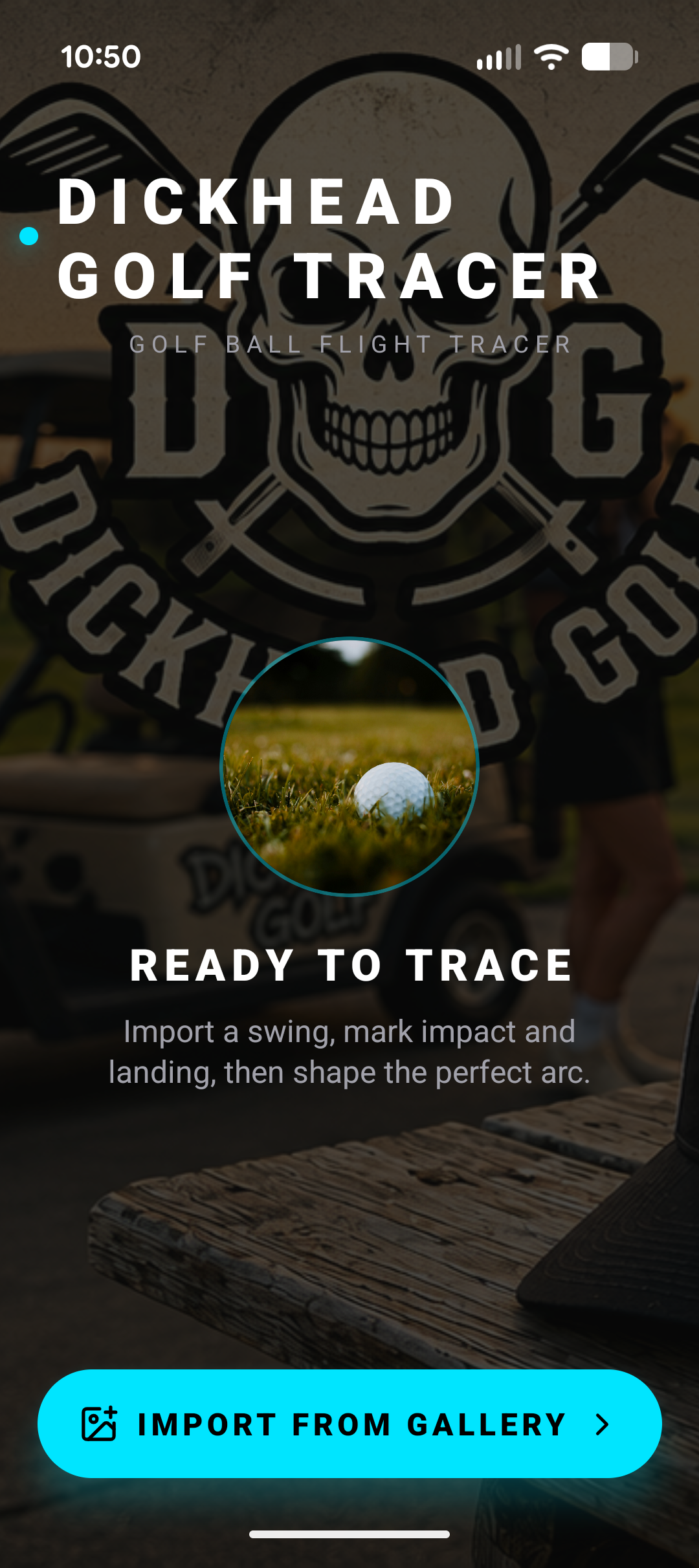 New Dickhead Golf Tracer app